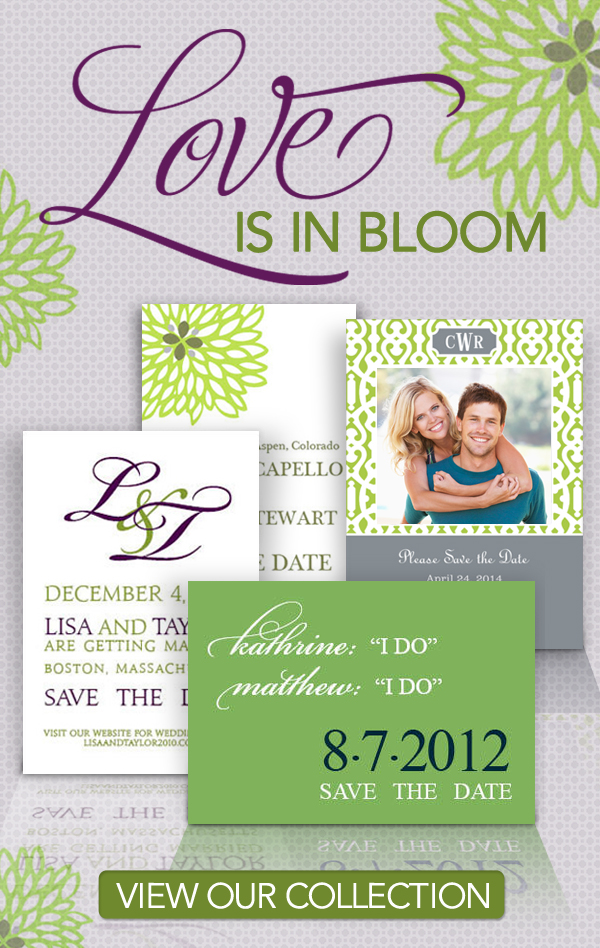 Our SavetheDate cards come in the trendiest colors for any wedding theme